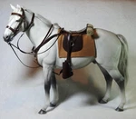 1/6 Scale Leather Mcclellan Saddle Bridle Tack Mr Z Hanoverian Horse Not Incl.. Fixed Price $94.19.