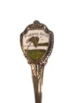 Puerto Rico Souvenir Spoon Sterling Silver Unknown Maker Palm Tree Emblem (o). Fixed Price $28.49.