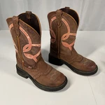 Justin Giypsy L9952 Western Cowgirl Brown Rainbow Leather Boots Women 6.5. Fixed Price $14.99.