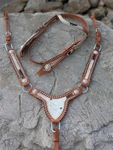 Hair On Hide Gladiator Style Tack Set Breast Collar Headstall Western Horse. Fixed Price $99.00.