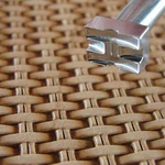 Double Bar Basket Weave Stamp, Leather Stamping Tool, Stainless Steel. Fixed Price $34.95.