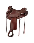 Tough Western Saddle Hornless Comfort Gaited 16 1/2" Dark Oil KS74. Fixed Price $777.83.