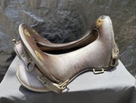 Union Army Mcclellan Officers Saddle, 11 1/2 Inch Antique Leather. Fixed Price $450.00.