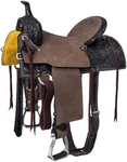 15" Western Saddle - Royal King Clifton Series Dark Oil And Roughout Leather. Fixed Price $495.71.