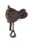 Tough Western Saddle Gaited Bars Leather Endurance 17" Brown SR845. Fixed Price $729.83.