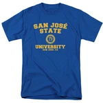 San Jose State University Adult T-shirt Circle Badge, Royal Blue, S-5XL. Fixed Price $27.99.