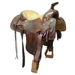 Used 14.5" Bill Price Ranch Saddle Code: C145BPROPEFTFL. Fixed Price $899.00.