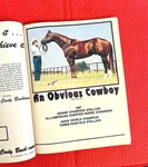 1988 Quarter Horse Journal Book, An Obvious Cowboy, Mr Rusty Zipper, MIT0 Cody. Fixed Price $26.27.