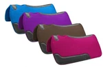 Western Saddle Felt Kids Youth Pony Pad 24" X Contoured Showman Brown Purple. Fixed Price $59.50.
