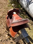 Hereford Barrel Saddle. Fixed Price $1200.00.