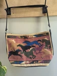 Vtg El Paso Saddle Blanket Western-style Cotton Shoulder Bag Tote Horses. Fixed Price $29.95.