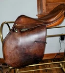 17" Not Abused, Courbette Stylist Ii English Saddle. Fixed Price $200.00.