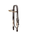 Horse Headstall Browband Bridle Royal King Rolled Braided Rawhide Leather. Fixed Price $59.00.