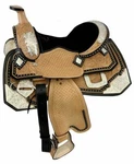 Double Fully Tooled Youth / Pony Show Horse Saddle With Silver. 12", 13". Fixed Price $330.00.