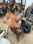Billy Cook Classic Reining Saddle. Fixed Price $1150.00.