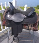 16'' Fqh Bars Fabtron #7107 Western Trail Saddle Leather/cordura Usa. Fixed Price $525.00.
