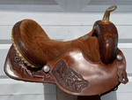 Big Horn Barrel Racing Saddle Tooled Leather Sqhb Short Skirt Lightweight 20#. Fixed Price $595.00.