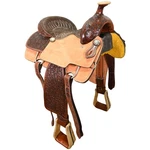 New! 15" Silver Royal By TOUGH-1 Holbrook Roping Saddle Code: SR1405-33-15. Fixed Price $875.00.
