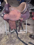 Lisa Lockhart Flex 2 Circle Y Barrel Racing Saddle 14. Fixed Price $1250.00.