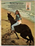 Woman Riding Horse Beach One Day Vtg 1970'S 8.25" X 11" Magazine M133. Fixed Price $5.00.