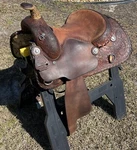Paul Garcia 1982 Leddy 14.5 Custom Hand Made Saddle Bowman Tree Silver Oak. Fixed Price $4300.00.