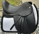Frank Baines Dressage Saddle (omni) 18-MW. Fixed Price $1800.00.