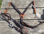 Circle Marlene Mcrae Crystal Flower Western Headstall & Breast Collar Tack Set. Fixed Price $180.00.