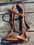 Padded Leather Western Horse Training Side Pull. Fixed Price $32.00.
