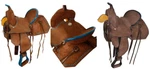 Double Youth/pony 10" Barrel Saddle Roughout Leather & Buckstitch Trim. Fixed Price $314.95.