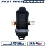 High Back Truck Seat With Belt Arm Rests Diamond Pattern Leather Adjustable. Fixed Price $1499.99.