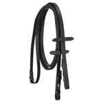 Silver Fox Black Leather Flat Rubber Grip Jump Reins Horse Tack Equine 20-9900. Fixed Price $27.00.