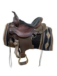 2-1318 Used 15 Inch Circle Y High Horse Rosebud Western Trail Saddle Extra Wide. Fixed Price $1161.00.