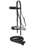 Tough 1 Bridle Saddle Seat Leather Colored Draft Black 20-05602. Fixed Price $69.83.
