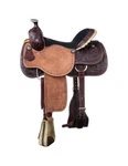 Silver Royal Western Saddle High Plains Roper Floral 15 Brown SR200. Fixed Price $1037.83.