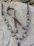 Copper Cactus Concho Ring Tack Set Breast Collar Headstall Western Horse. Fixed Price $169.00.