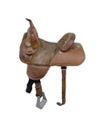 14.5 Inch Used Bob Marshall By Circle Treeless Western Barrel Saddle 1022-1071. Fixed Price $1439.98.