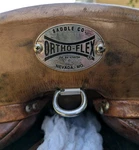 Ortho-flex Brown Leather Pleasure/trail Saddle 16 In W/ Stirrups. Fixed Price $1100.00.