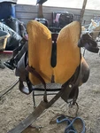 Tim's Saddlery Pro Reiner Reining Brown Leather Traditional. Fixed Price $600.00.