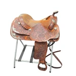 Billy Cook Western 3883 Pleasure Show Saddle Silver Tooled Leather 15.5". Fixed Price $1010.95.