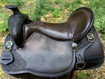 17.5" Tucker High Plains Classic Trail Saddle - Wide Tree. Fixed Price $1795.00.