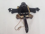 Handmade Mini Western Leather Horse Saddle - Tooled Lined Black See Pics. Fixed Price $14.95.