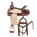 Ss Comfytack Western Saddle Leather Trail Hand Tooled Brown/tan. Fixed Price $499.95.