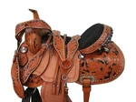 Barrel Saddle Western Horse Pleasure Pro Used Leather Tack 15 16 17 18. Fixed Price $299.93.