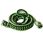 C-A116 1" X 8FT Hilason Braided Poly Horse Barrel Reins Flat W/ Easy Grip Knots. Fixed Price $20.95.