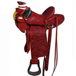 Bh Hilason Western Horse Wade Saddle American Leather Ranch Roping Mahogany. Fixed Price $749.95.
