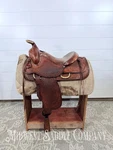 15.5 Tex Tan Hereford Brand Western Saddle, Acorn & Oak Leaf Tooling. Fixed Price $780.00.