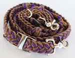 Horse Western Braided Rawhide Nylon Reins 607103. Fixed Price $19.99.
