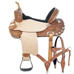 Hilason Western Horse Treeless Trail Barrel American Leather Saddle Tack For. Fixed Price $799.95.