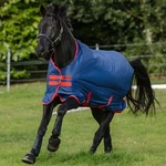 Horseware Ireland Mio Medium Turnout Blanket -72" Dark Blue/red. Fixed Price $89.00.