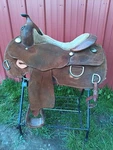 Older Billy Royal Roughout Training Saddle 16" Seat. Fixed Price $800.00.